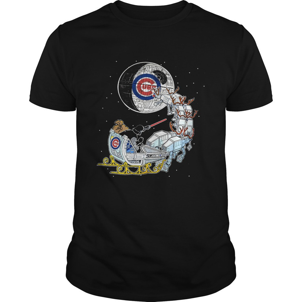 Chicago Cubs Star Wars Christmas Darth Vader Santas Sleigh Shirt